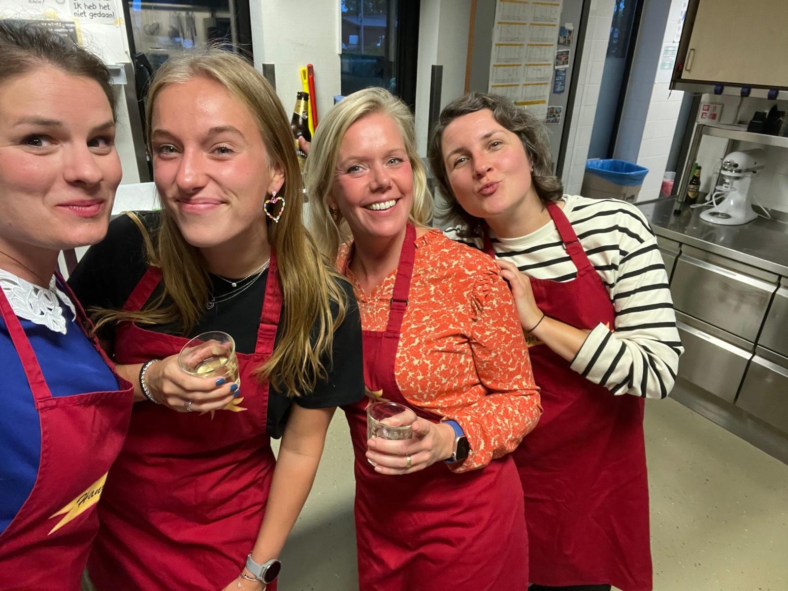 Kookcursus Arcady, als onderdeel van een PV uitje