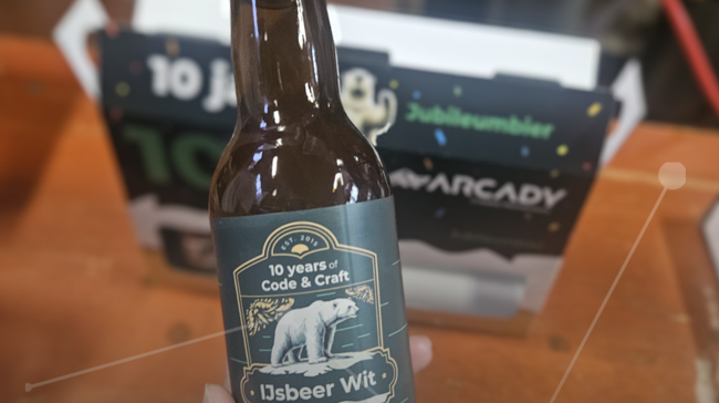 Ijsbeer Campagne Arcady, ons eigen jubileumbiertje
