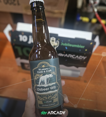 Ijsbeer Campagne Arcady, ons eigen jubileumbiertje